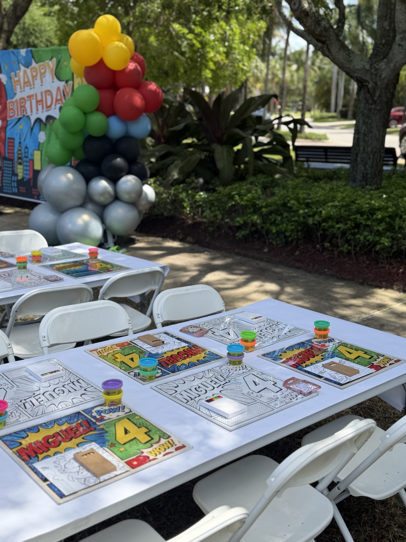 FUNTable integrated into a children's birthday setting
