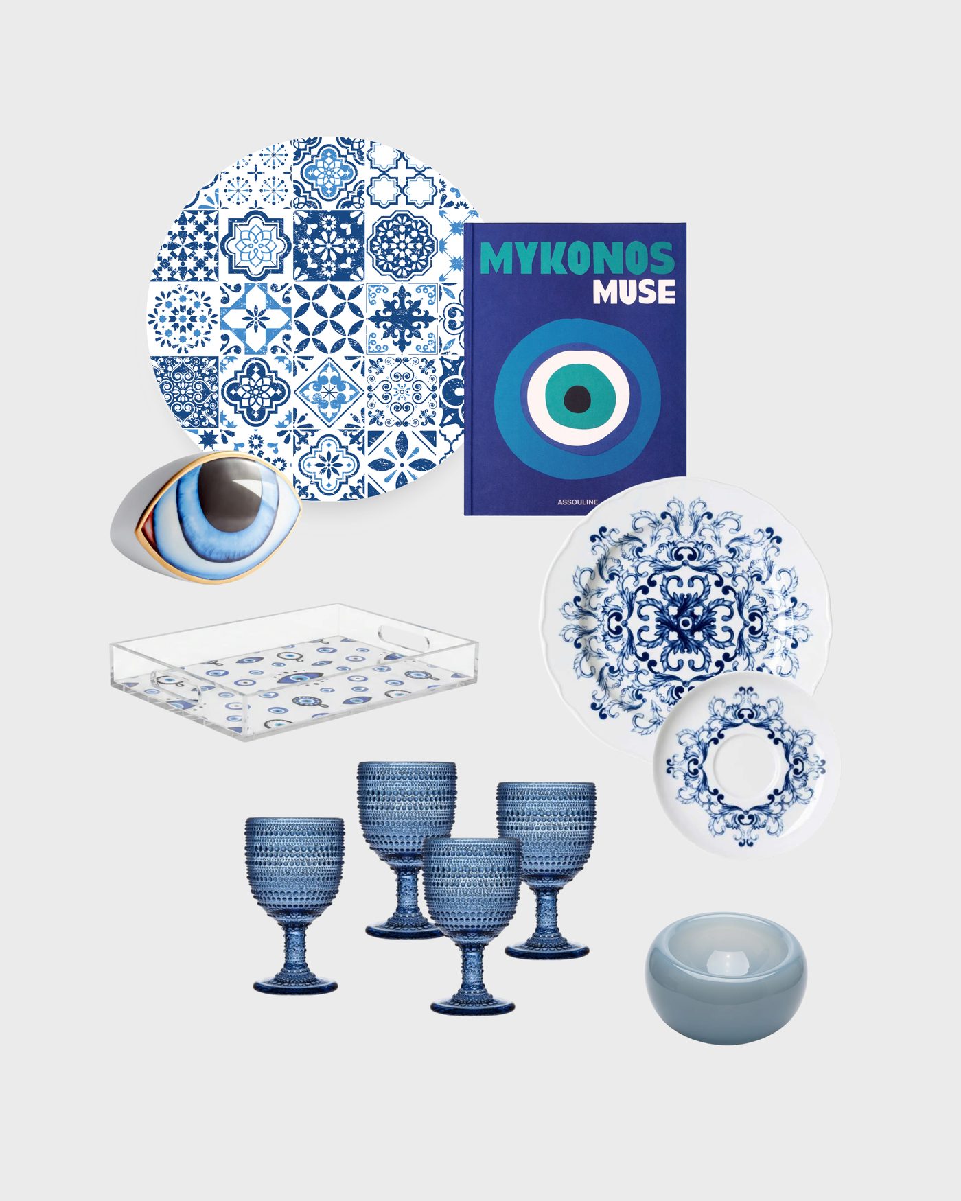 Mykonos Muse creative direction mood board