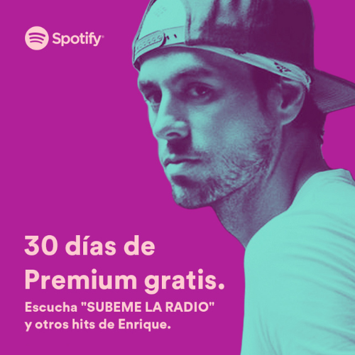 Spotify Enrique Iglesias paid-media campaign
